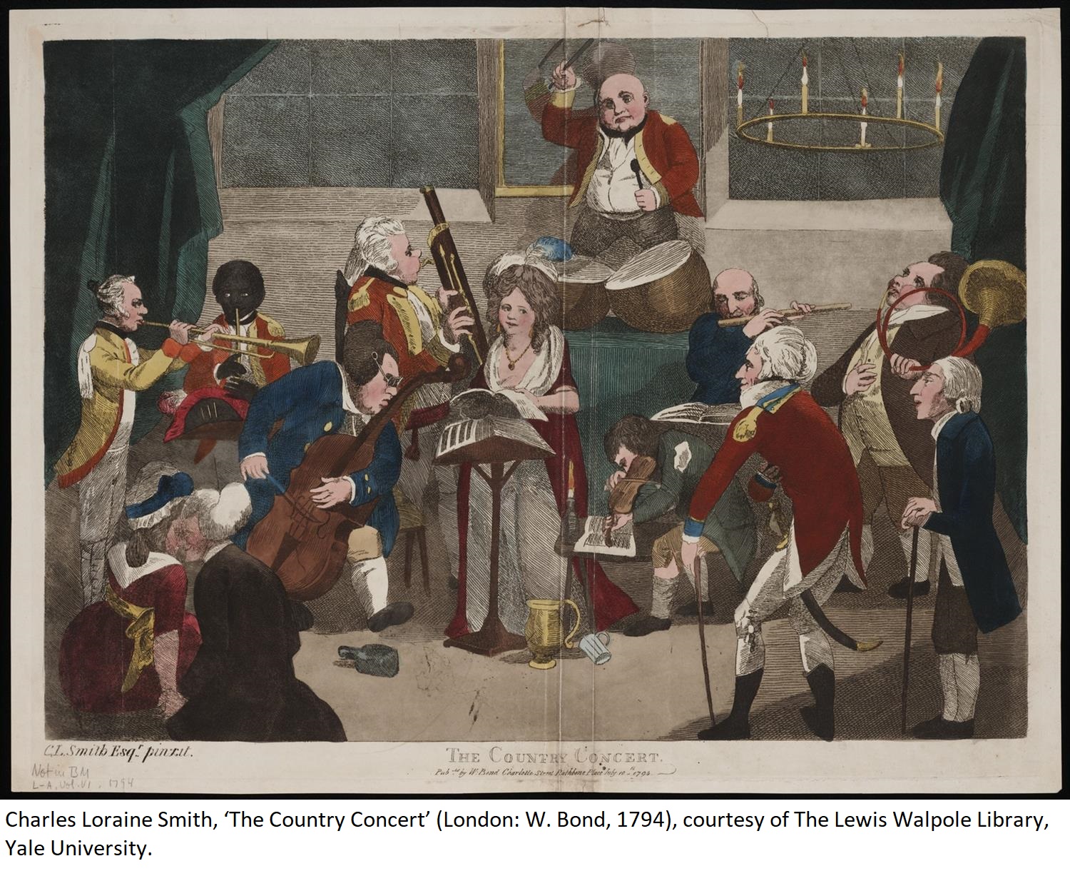 Charles Loraine Smith, ‘The Country Concert’ (London: W. Bond, 1794), courtesy of The Lewis Walpole Library, Yale University.