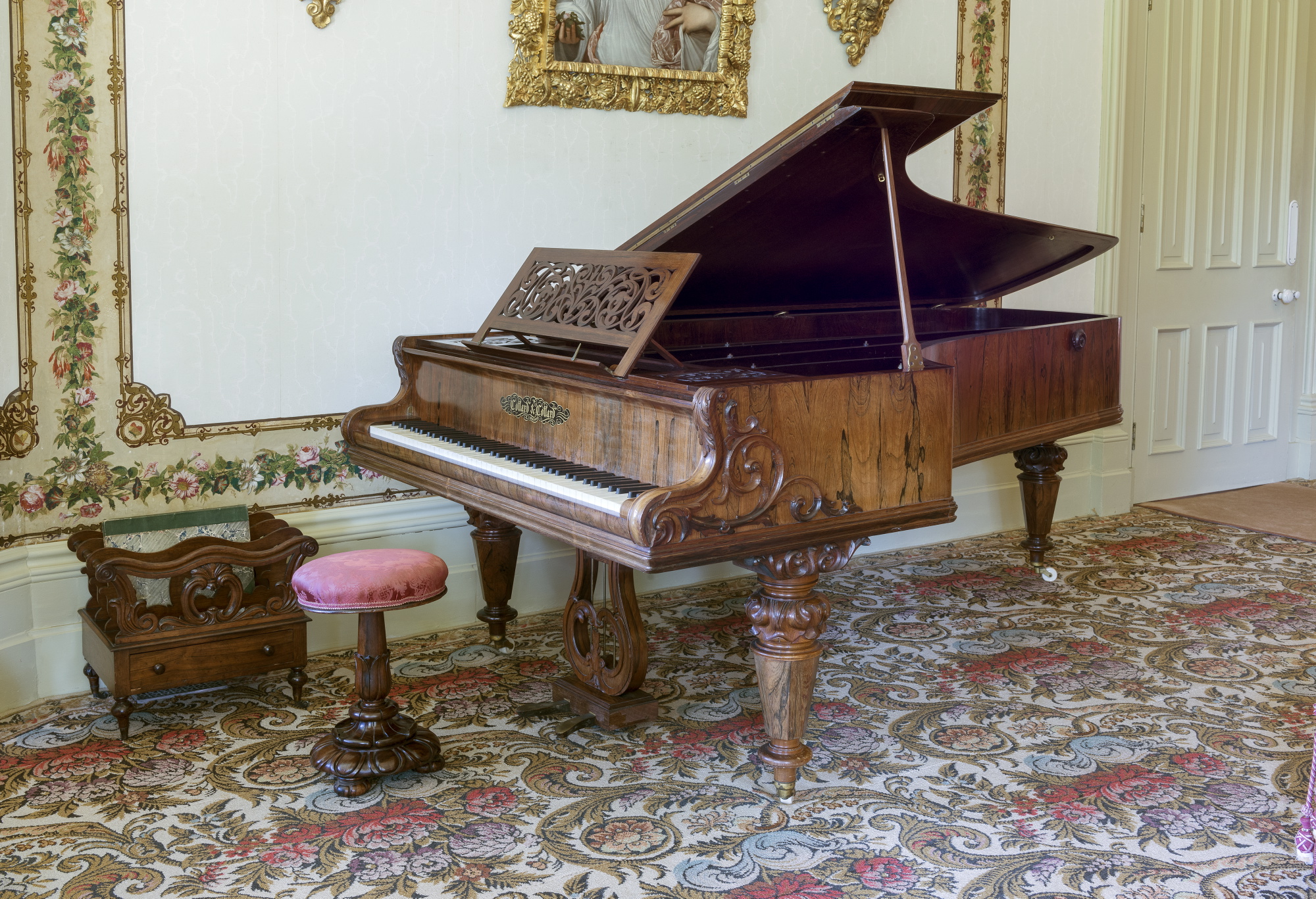 Collard and Collard grand, c1863. Vaucluse House Collection, Sydney Living Museums. Photo (c) Rob Little / RLDI  