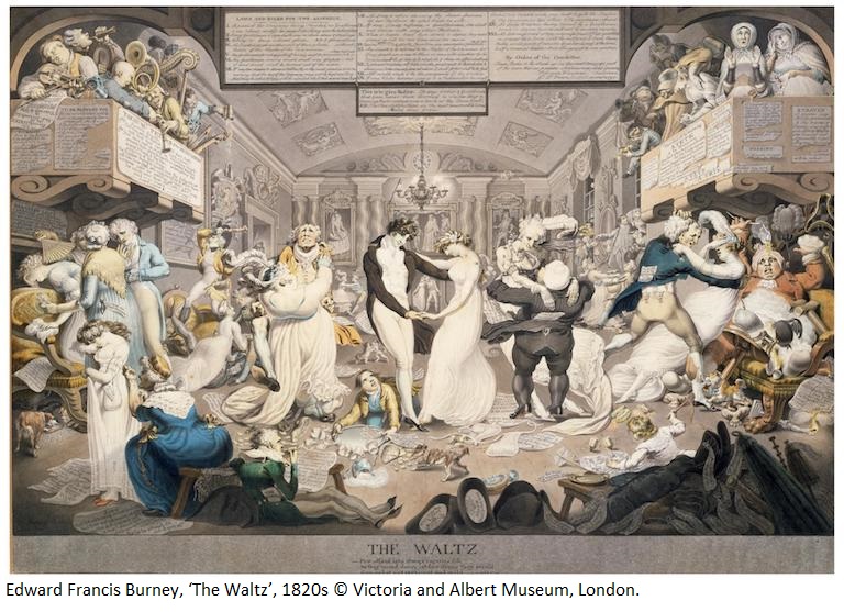 Edward Francis Burney, ‘The Waltz’, 1820s © Victoria and Albert Museum, London.