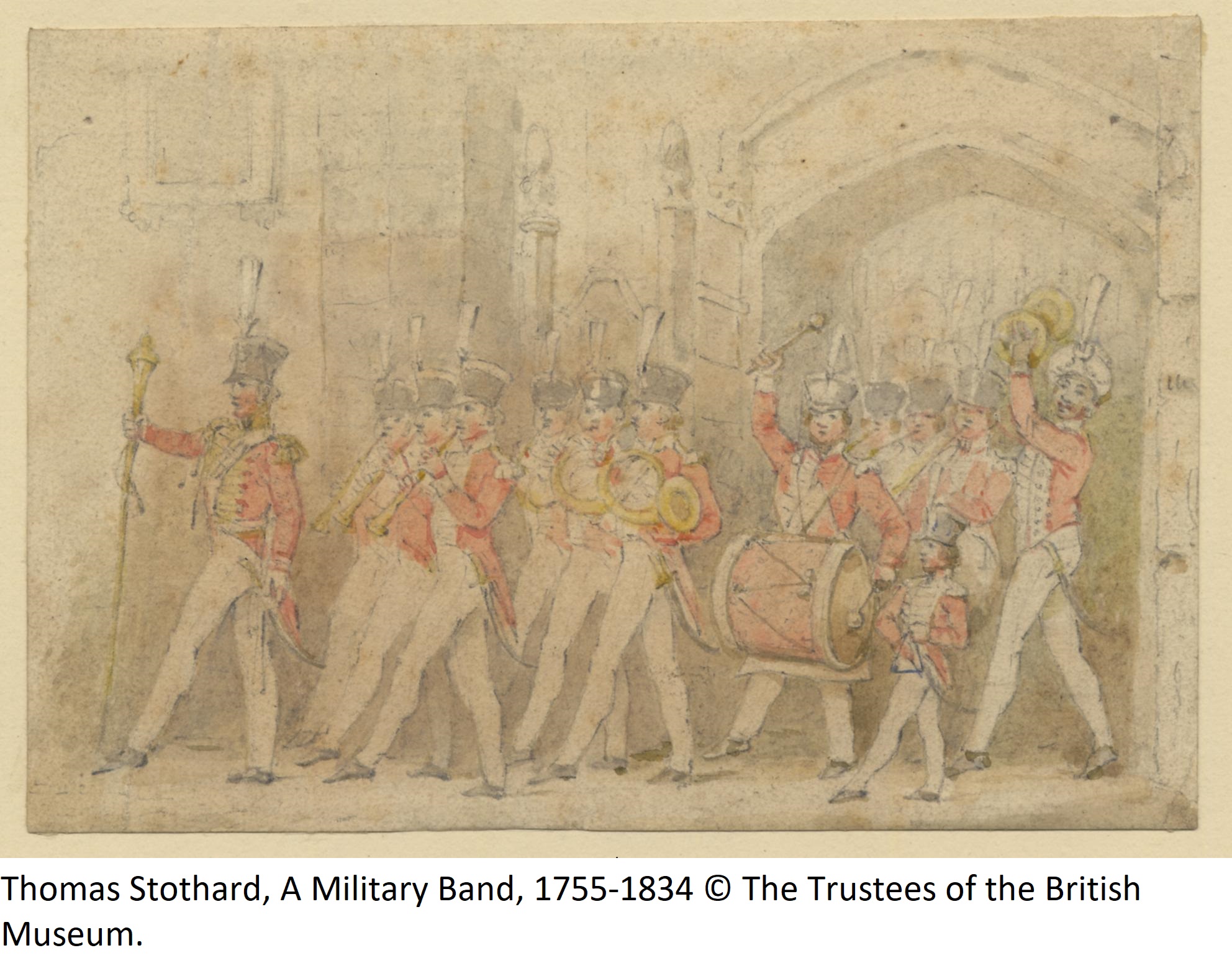 Thomas Stothard, A Military Band, 1755-1834 © The Trustees of the British Museum.