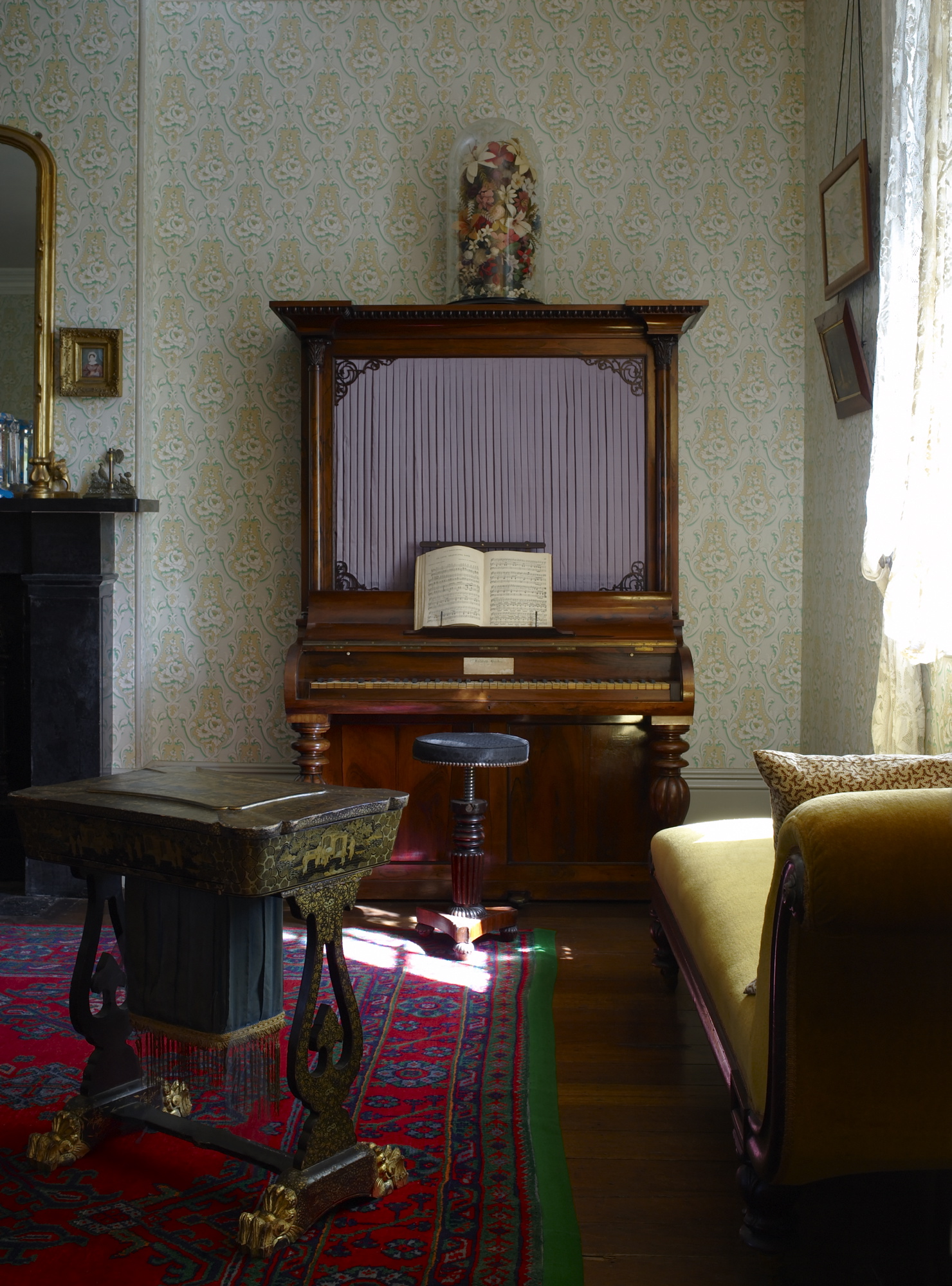 Cabinet piano at Vaucluse House