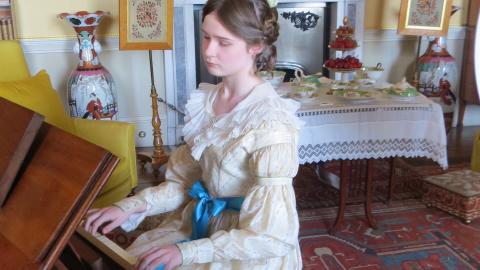 Dettmer square piano at Tatton Park