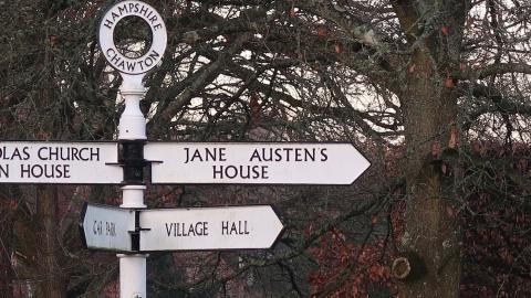 Sign for Jane Austen's House
