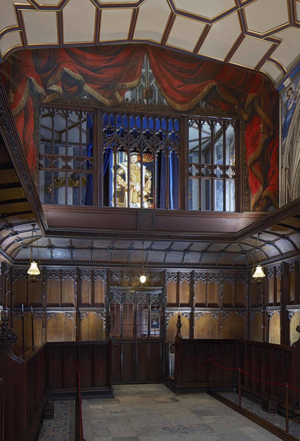 The Vyne - illuminated image of Henry VIII cDennis Gilbert