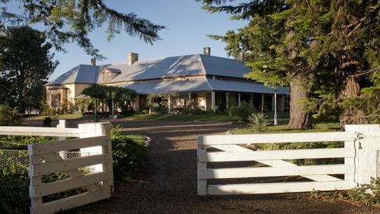 Lanyon Homestead View of Lanyon Homestead through the gates