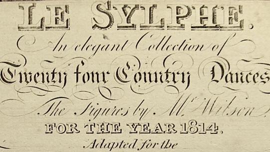 Title page of Button & Whitaker’s Le Sylphe, c.1814, courtesy of the British Library Board, Music Collections a.9.aa.(2.).