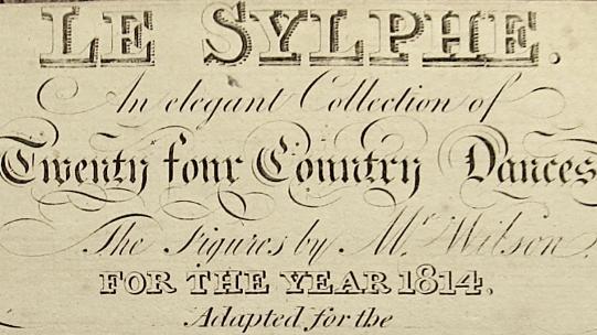 Title page of Button & Whitaker’s Le Sylphe, c.1814, courtesy of the British Library Board, Music Collections a.9.aa.(2.).