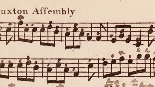 Extract of the score from Preston’s Twenty Four Country-Dances for the Year 1788, courtesy of the British Library Board, Music Collections a.252.(2.), p. 29. Extract of the score from Preston’s Twenty Four Country-Dances for the Year 1788, courtesy of the British Library Board, Music Collections a.252.(2.), page 29.